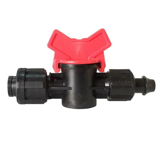 Tape x 0.42" Barb w/Valve