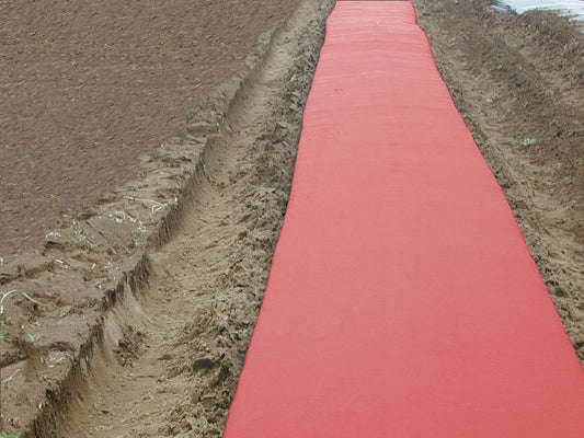 Red Micro Embossed Plastic Mulch