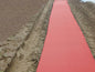 Red Micro Embossed Plastic Mulch